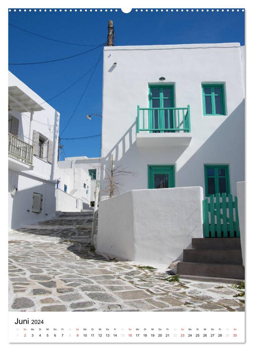 Adorable Paros, île des Cyclades (Calendrier mural CALVENDO 2024) 