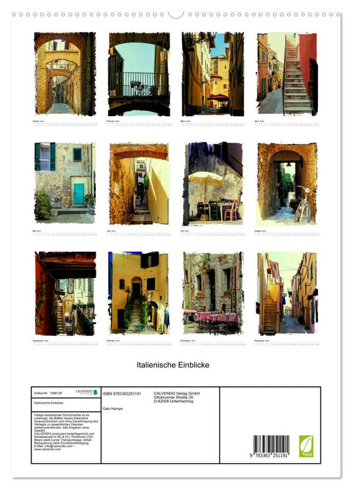 Italienische Einblicke (CALVENDO Premium Wandkalender 2024)