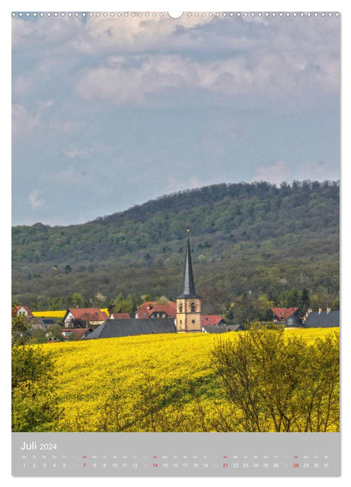 Church towers in Franconia (CALVENDO Premium Wall Calendar 2024) 