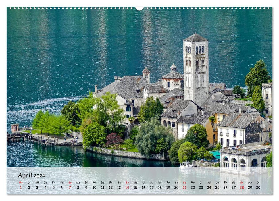 Impressions from Lake Orta (CALVENDO Premium Wall Calendar 2024) 