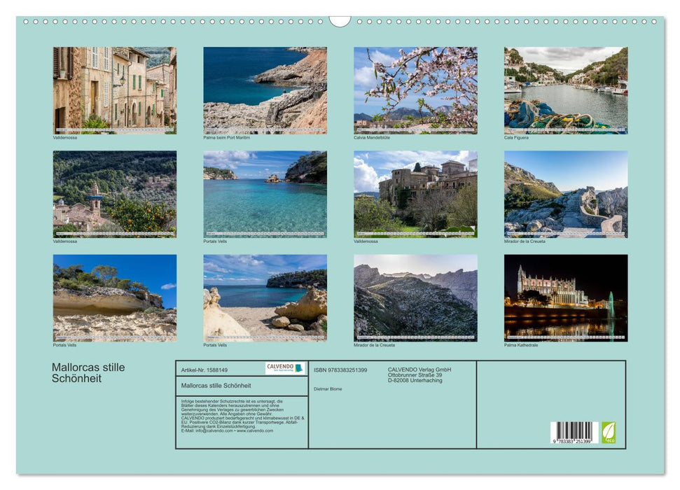 Mallorca's quiet beauty (CALVENDO wall calendar 2024) 