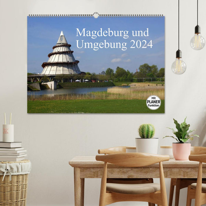 Magdeburg und Umgebung 2024 (CALVENDO Wandkalender 2024)
