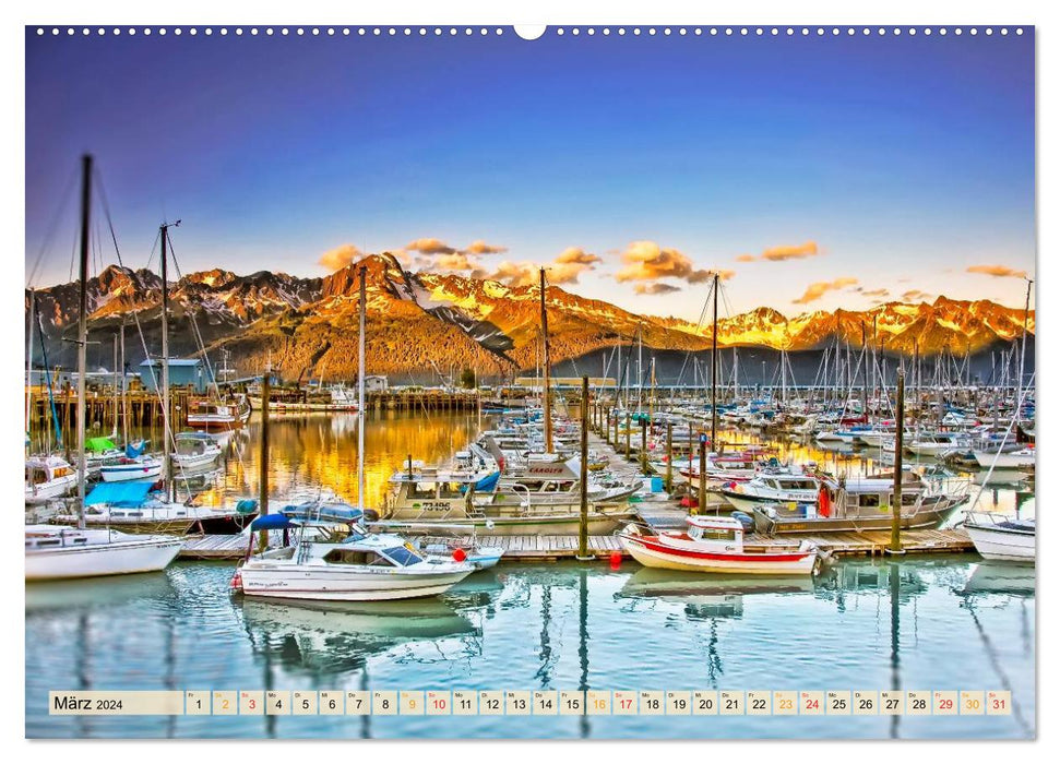 Beautiful ports between Alaska and Vietnam (CALVENDO wall calendar 2024) 