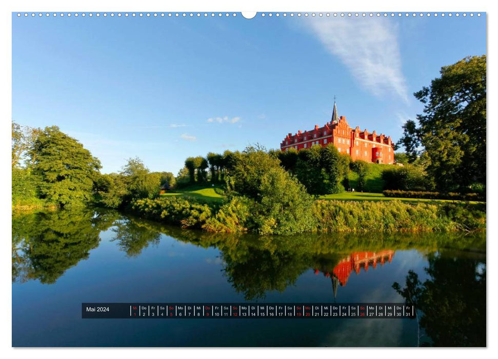 Palaces and castles in Denmark 2024 (CALVENDO wall calendar 2024) 