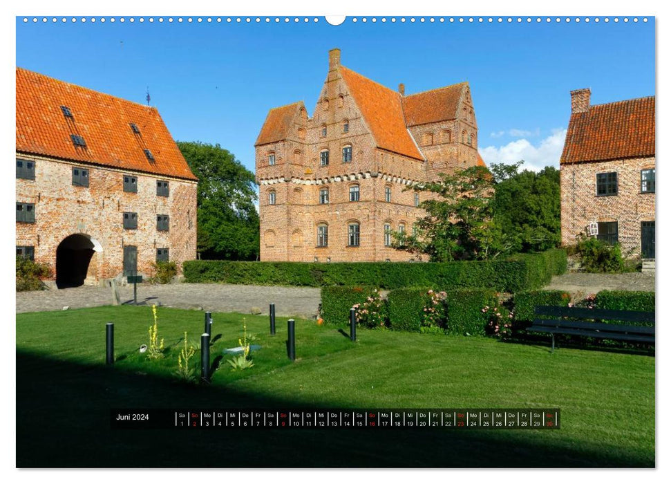 Palaces and castles in Denmark 2024 (CALVENDO wall calendar 2024) 