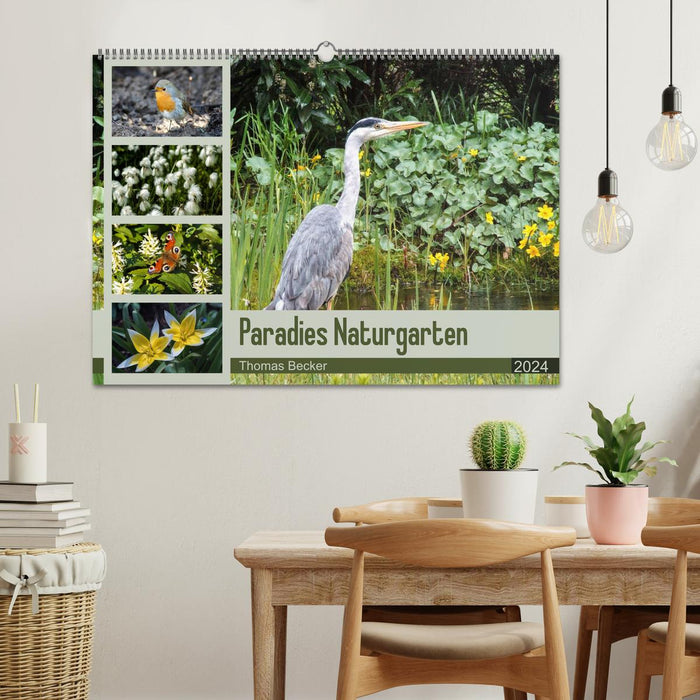 Jardin naturel paradisiaque (Calendrier mural CALVENDO 2024) 