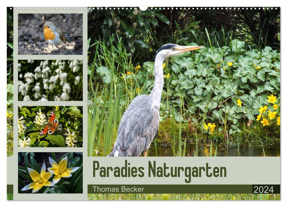 Jardin naturel paradisiaque (Calendrier mural CALVENDO 2024) 