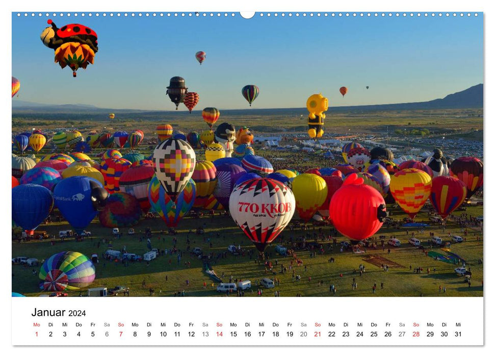 Balloon Fiesta New Mexico (CALVENDO Premium Wandkalender 2024)
