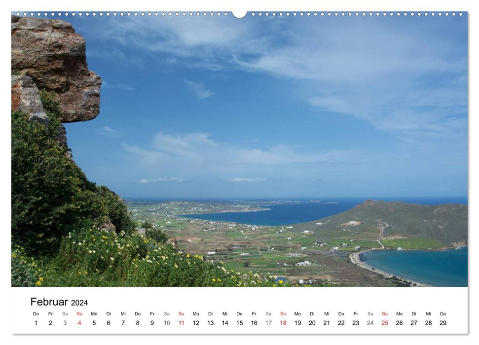 Paros, Pearl of the Cyclades (CALVENDO Premium Wall Calendar 2024) 