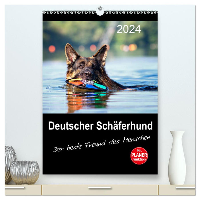 German Shepherd Dog - Man's Best Friend (CALVENDO Premium Wall Calendar 2024) 