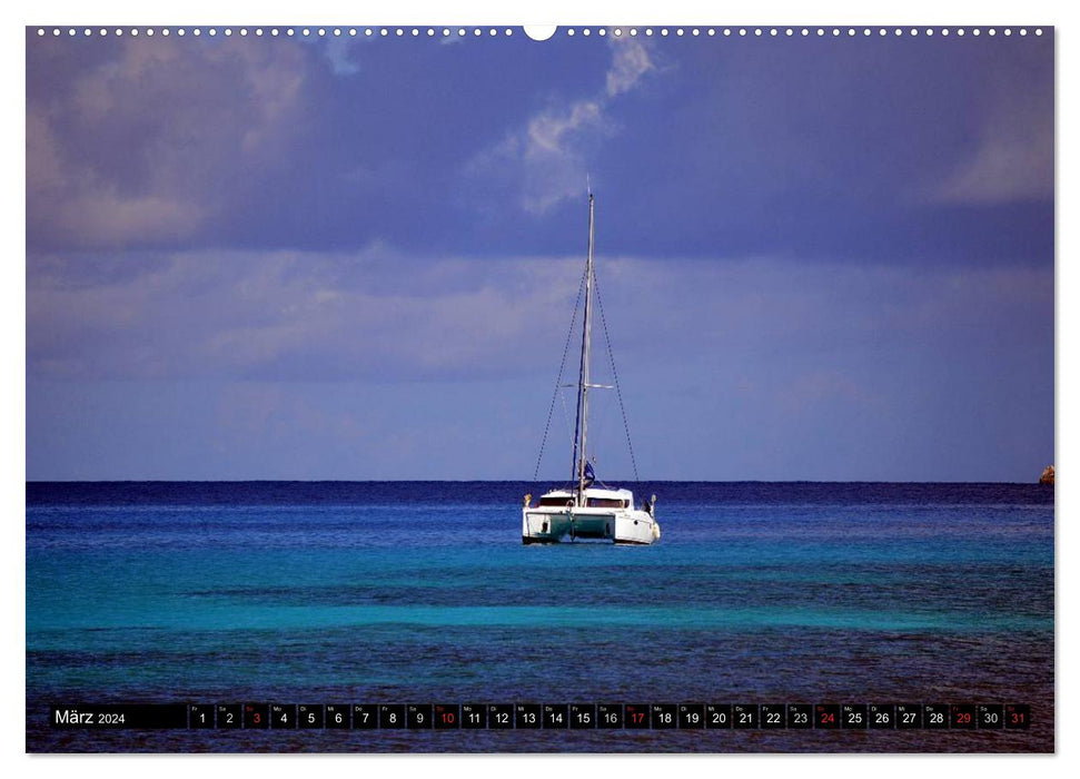 La Digue, dreaming is allowed (CALVENDO Premium Wall Calendar 2024) 