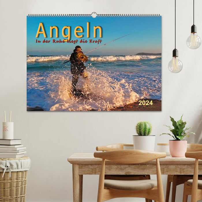 Angeln, in der Ruhe liegt die Kraft (CALVENDO Wandkalender 2024)