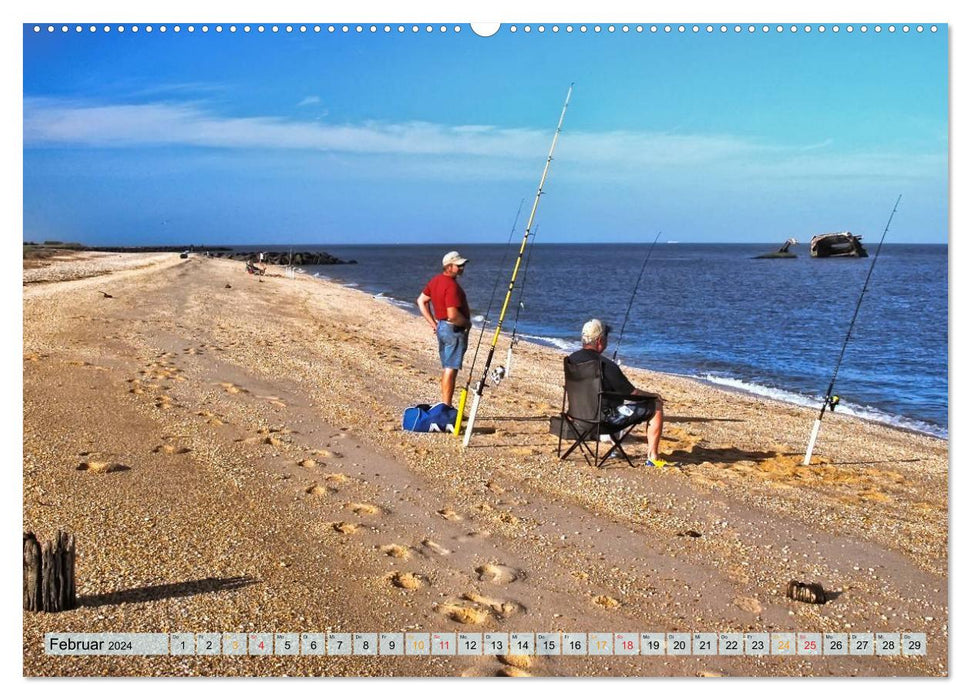 Fishing, there is strength in peace (CALVENDO wall calendar 2024) 