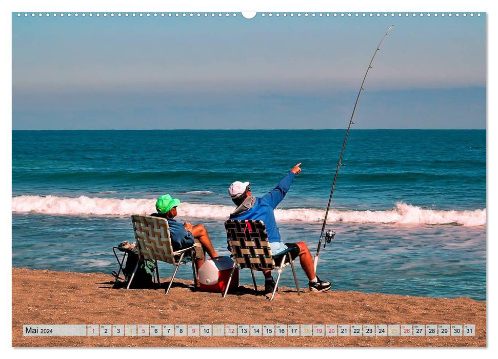 Fishing, there is strength in peace (CALVENDO wall calendar 2024) 