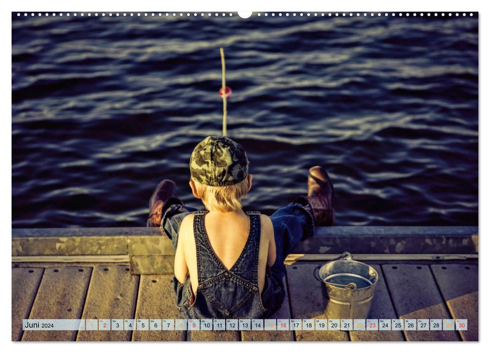 Fishing, there is strength in peace (CALVENDO wall calendar 2024) 