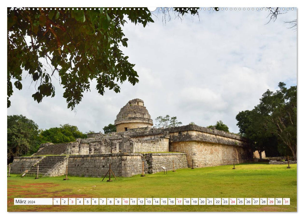 Mexique. Sur les traces des Mayas (Calendrier mural CALVENDO 2024) 