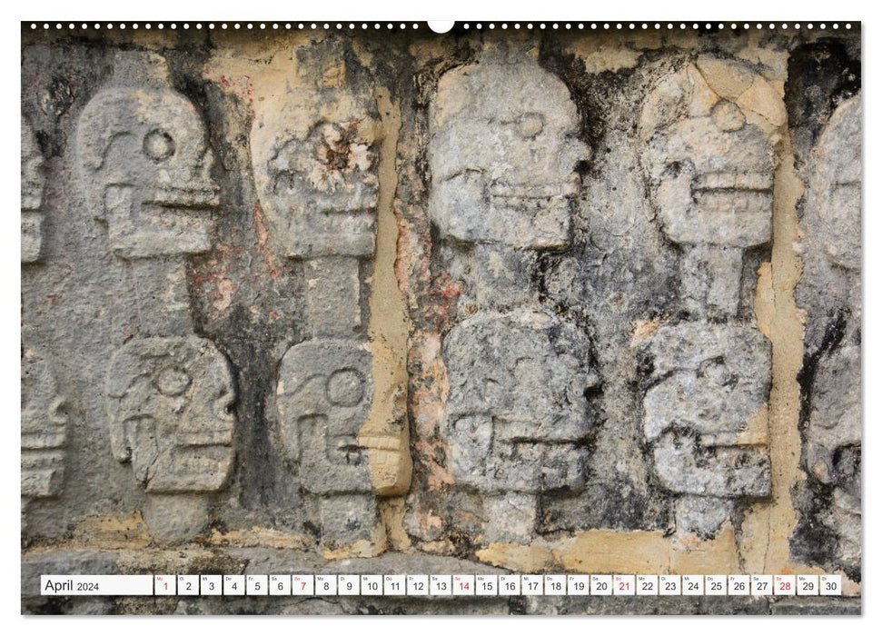 Mexique. Sur les traces des Mayas (Calendrier mural CALVENDO 2024) 