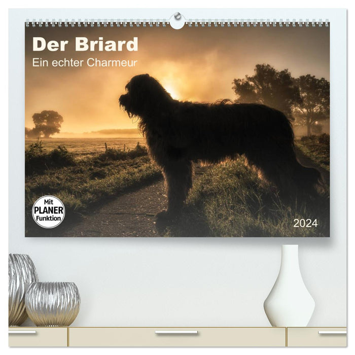 Der Briard 2024 - Ein echter Charmeur (CALVENDO Premium Wandkalender 2024)