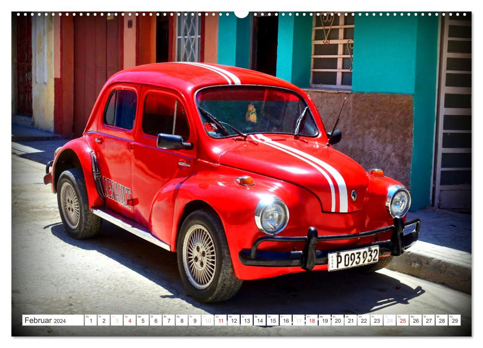 RENAULT - French classics in Cuba (CALVENDO wall calendar 2024) 