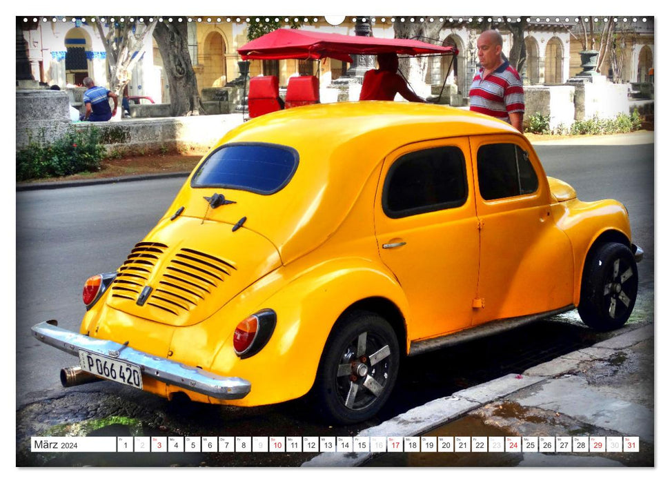 RENAULT - French classics in Cuba (CALVENDO wall calendar 2024) 