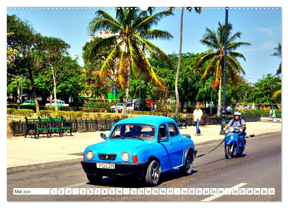 RENAULT - French classics in Cuba (CALVENDO wall calendar 2024) 