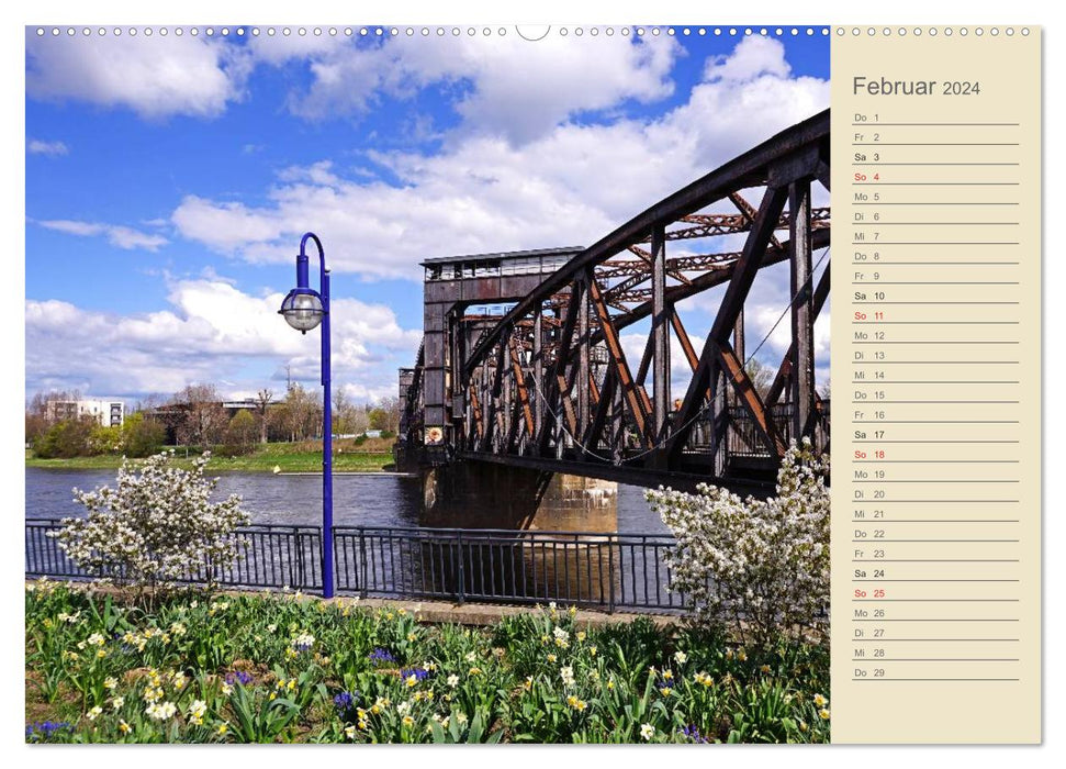 Magdeburg on the Elbe 2024 (CALVENDO wall calendar 2024) 