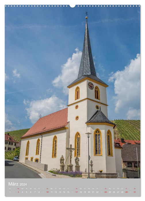 Kirchentürme in Franken (CALVENDO Wandkalender 2024)