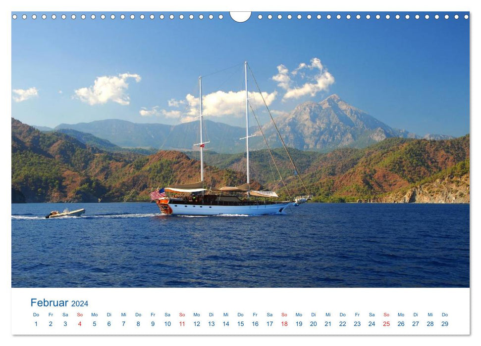 Türkiye - Journey into the Blue (CALVENDO Wall Calendar 2024) 