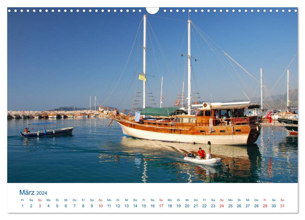 Türkiye - Journey into the Blue (CALVENDO Wall Calendar 2024) 