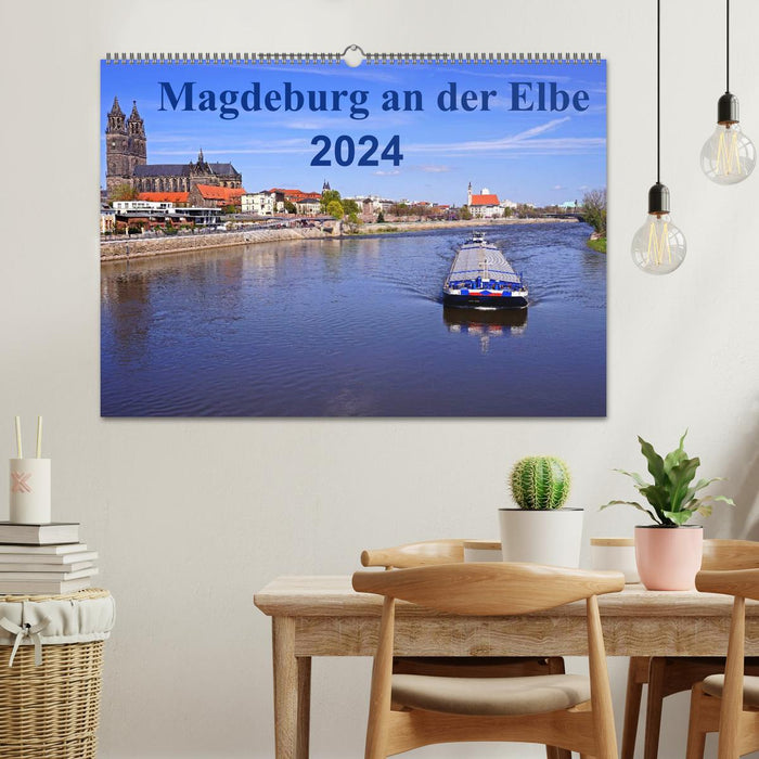 Magdeburg on the Elbe 2024 (CALVENDO wall calendar 2024) 