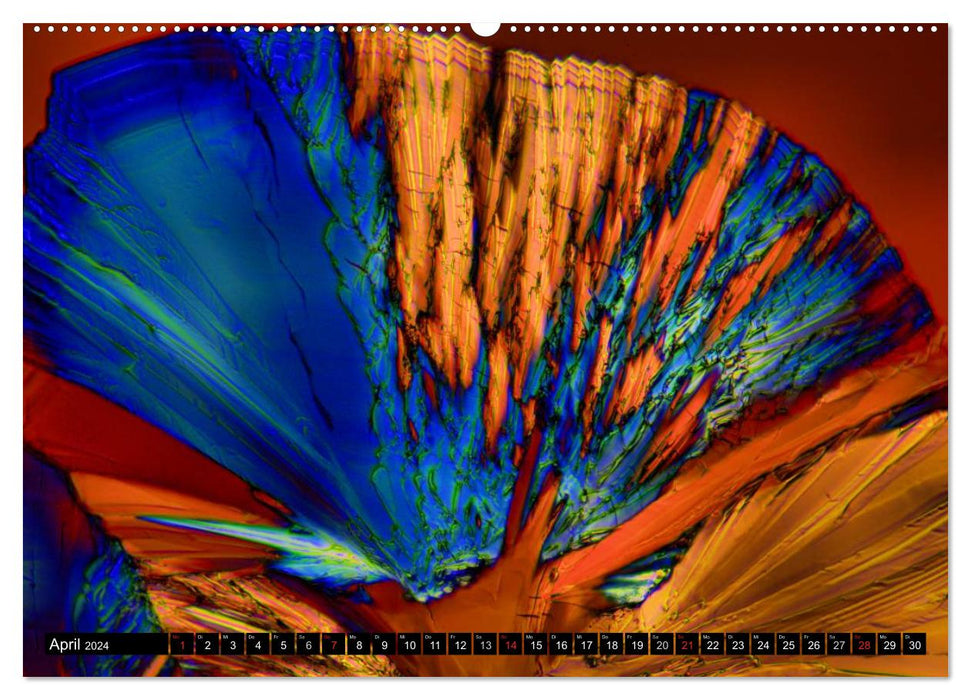 Surreal color worlds - microcrystals (CALVENDO wall calendar 2024) 