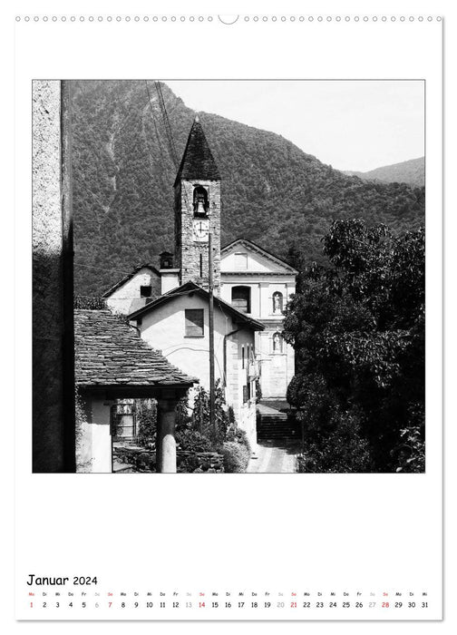 Valle Cannobina - Einsame Dörfer im Piemont (CALVENDO Wandkalender 2024)