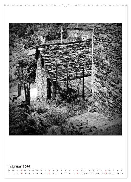 Valle Cannobina - Einsame Dörfer im Piemont (CALVENDO Wandkalender 2024)