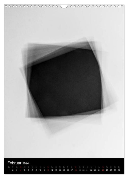 Das schwarze Quadrat auf weißem Grund (CALVENDO Wandkalender 2024)