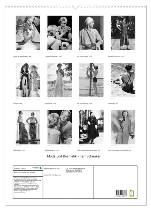 Fashion and cosmetics - Karl Schenker (CALVENDO wall calendar 2024) 
