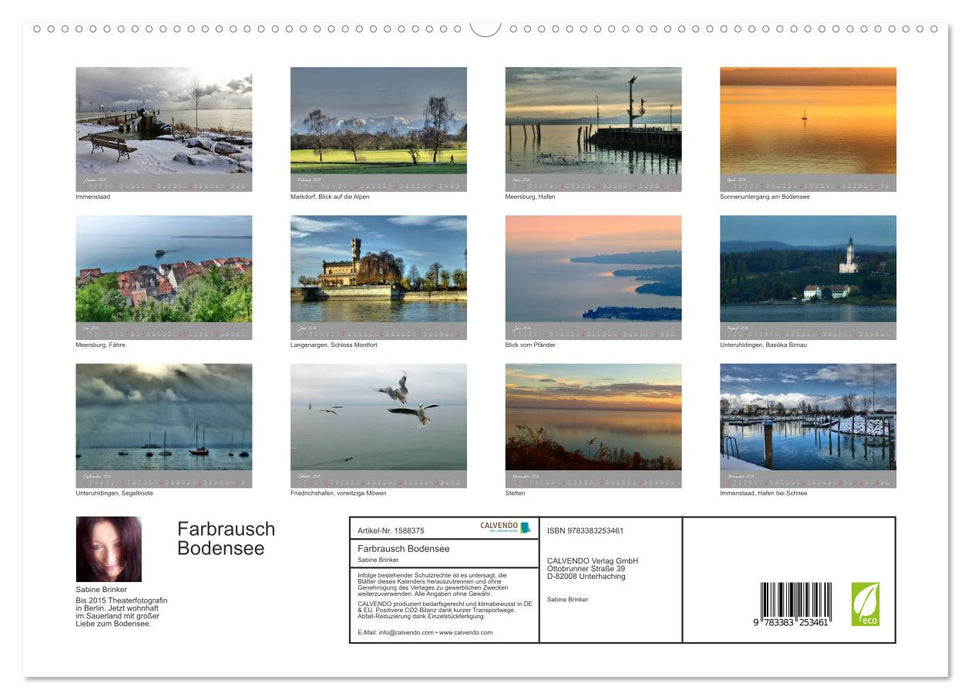 Farbrausch Bodensee (CALVENDO Premium Wandkalender 2024)