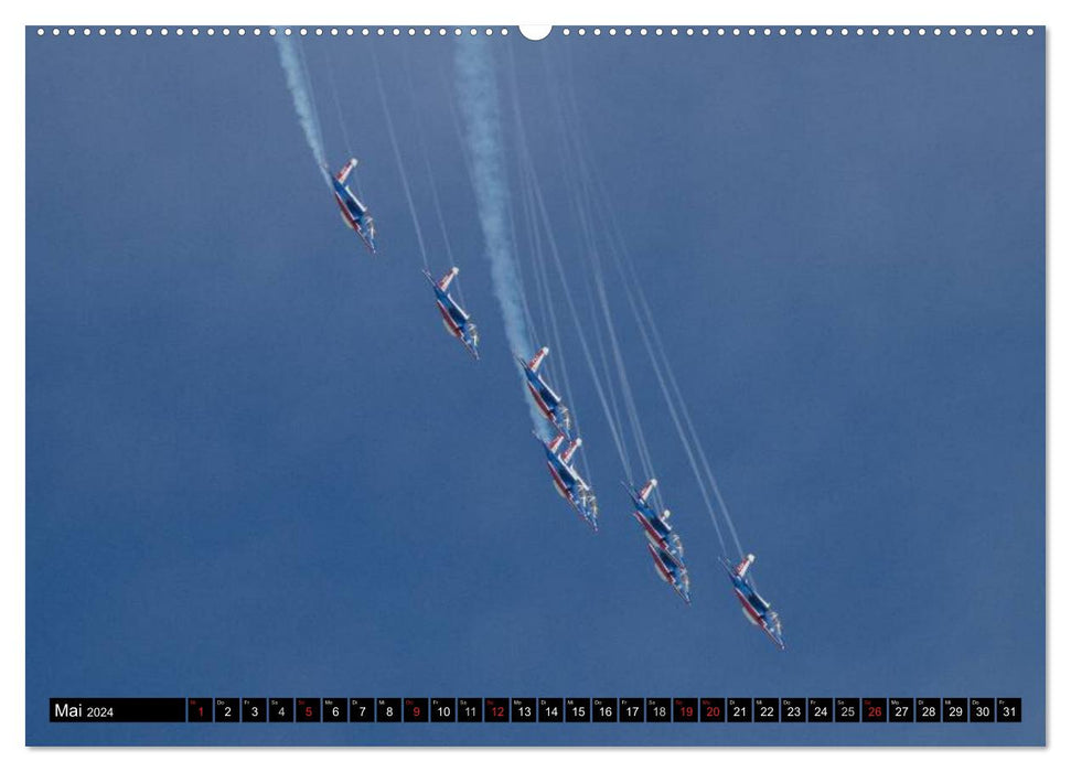 Augenblicke in der Luft: Patrouille de France (CALVENDO Wandkalender 2024)