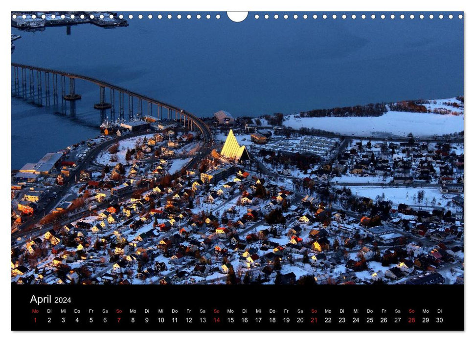 Rêve d'hiver Norvège du Nord (calendrier mural CALVENDO 2024) 