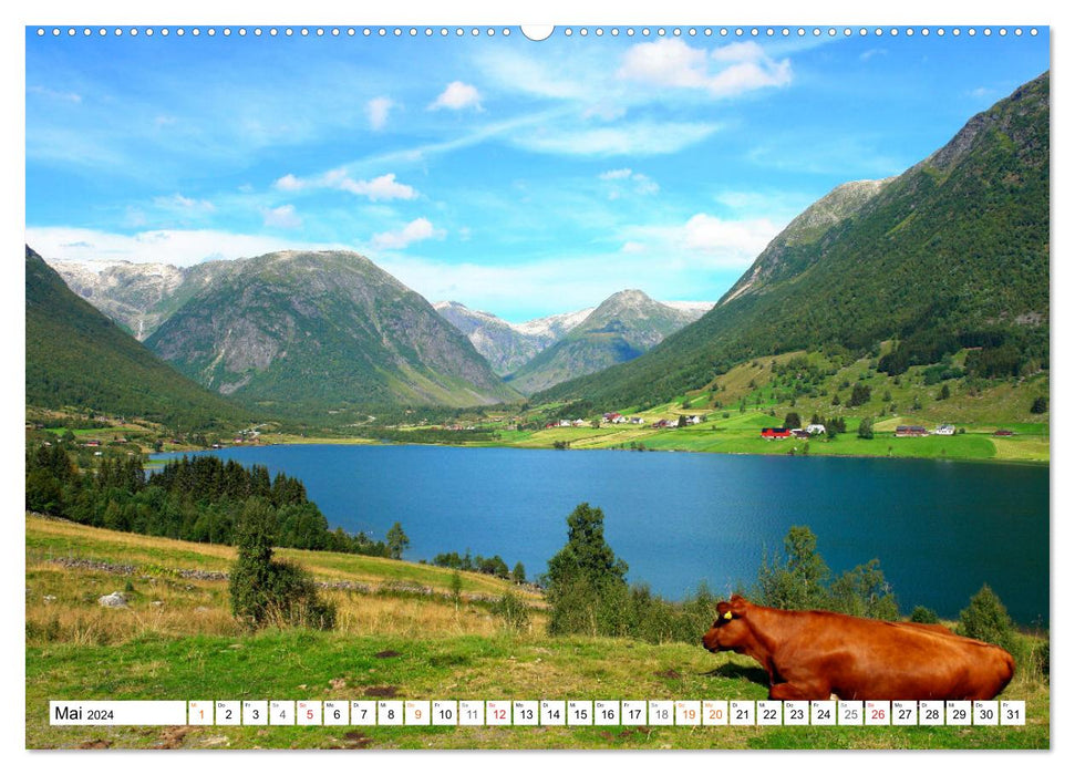 Norwegen PUR (CALVENDO Premium Wandkalender 2024)