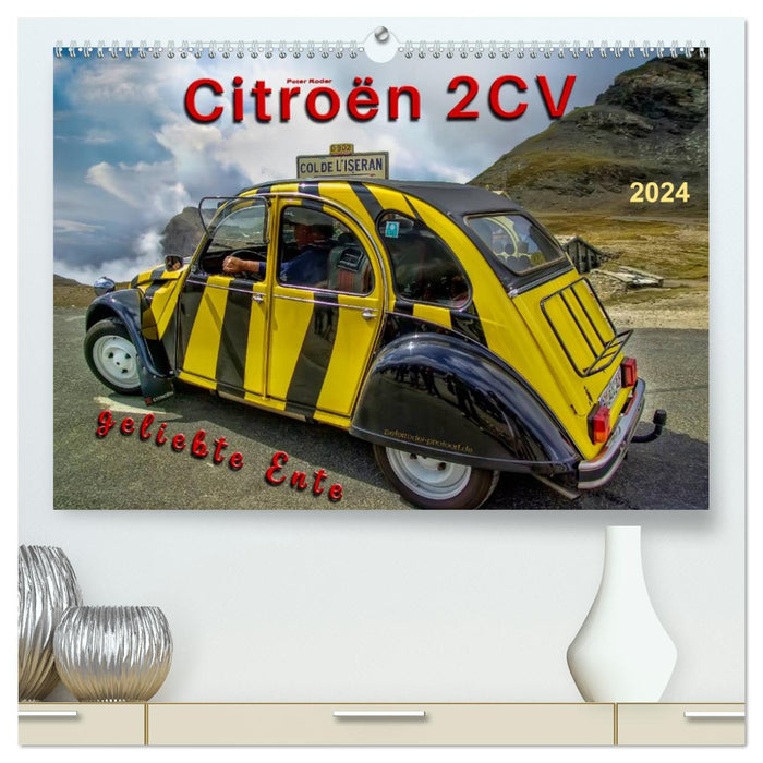 Citroën 2CV - geliebte Ente (CALVENDO Premium Wandkalender 2024)