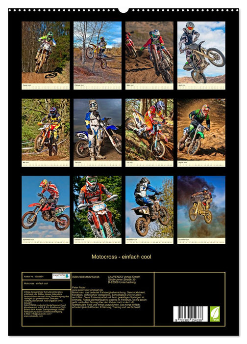 Motocross - einfach cool (CALVENDO Premium Wandkalender 2024)