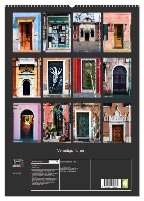Venice's Doors (CALVENDO Premium Wall Calendar 2024) 