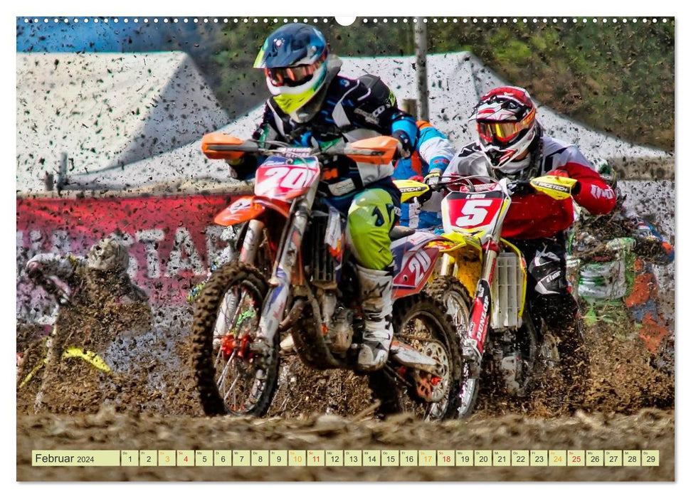 Motocross - so cool (CALVENDO Premium Wandkalender 2024)