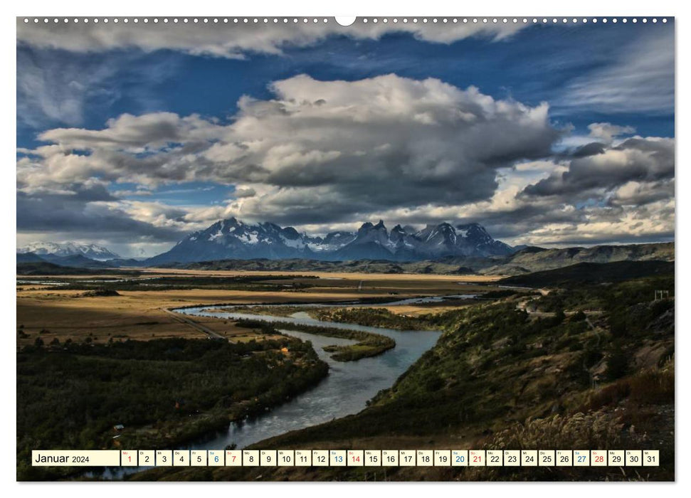 Nationalpark Torres del Paine, eine Traumlandschaft (CALVENDO Premium Wandkalender 2024)