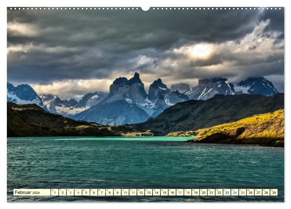 Nationalpark Torres del Paine, eine Traumlandschaft (CALVENDO Premium Wandkalender 2024)