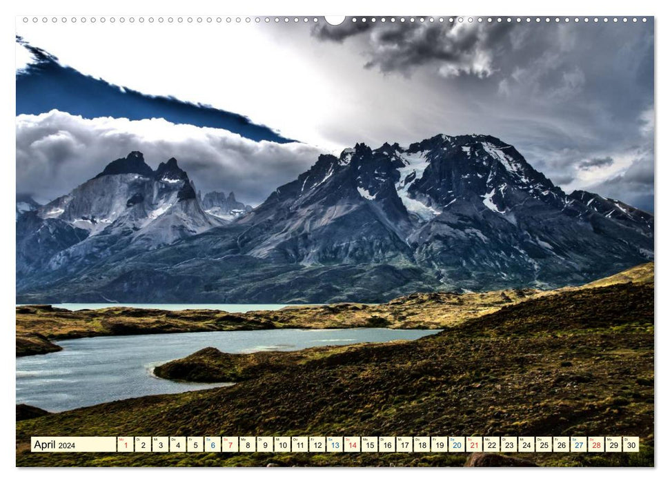 Nationalpark Torres del Paine, eine Traumlandschaft (CALVENDO Premium Wandkalender 2024)