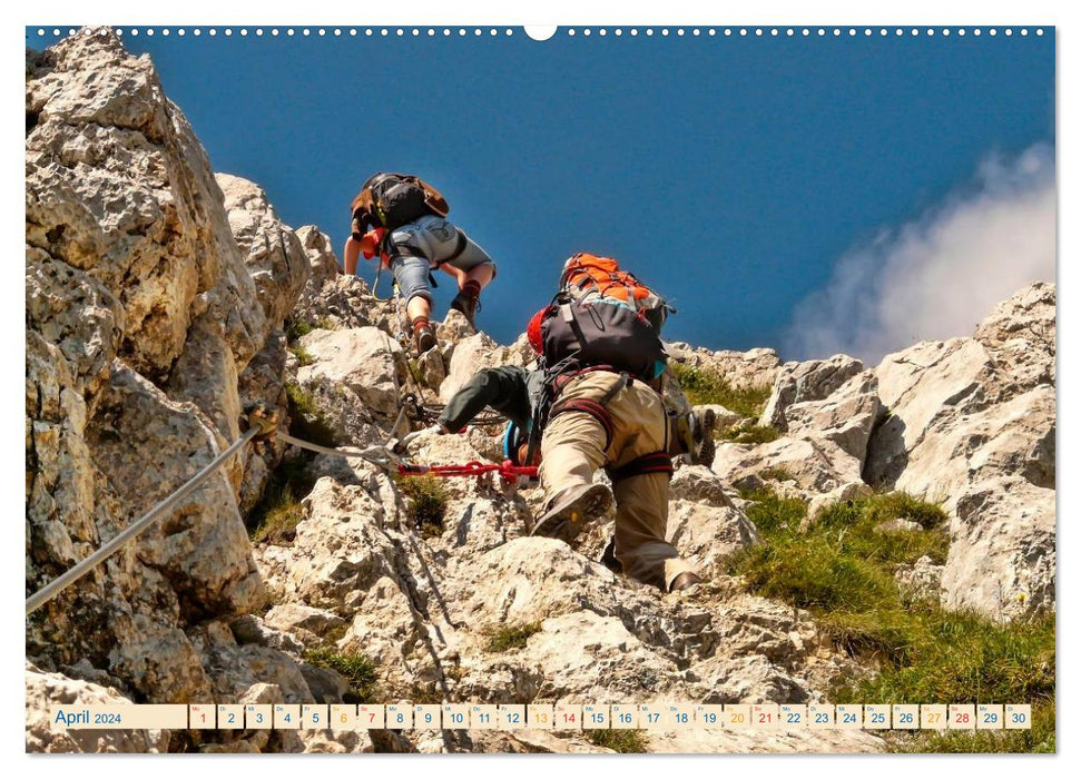 Bergsteigen und Klettern (CALVENDO Wandkalender 2024)