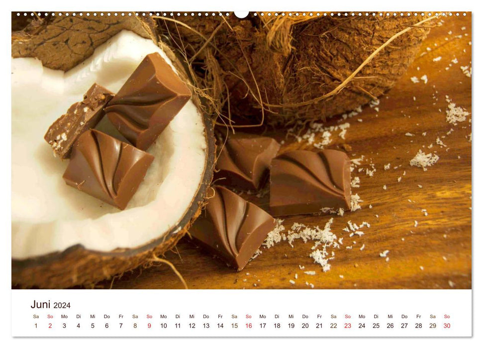 Schokolade 2024. Sinnliche Impressionen (CALVENDO Premium Wandkalender 2024)
