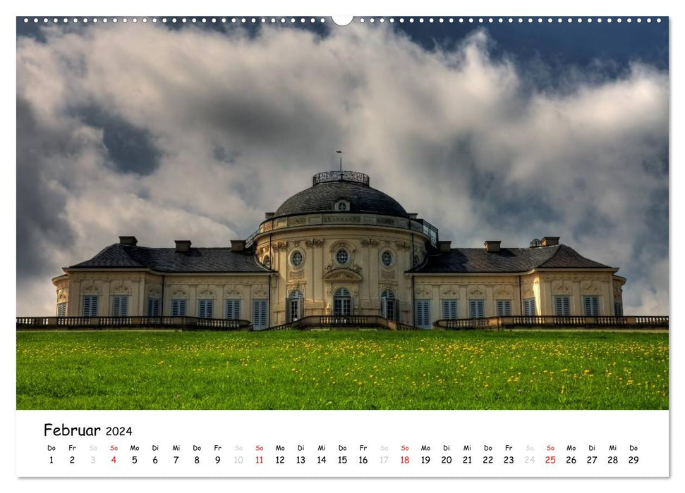 Schlösser und Gärten Süddeutschland (CALVENDO Premium Wandkalender 2024)