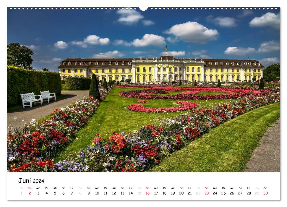 Schlösser und Gärten Süddeutschland (CALVENDO Premium Wandkalender 2024)